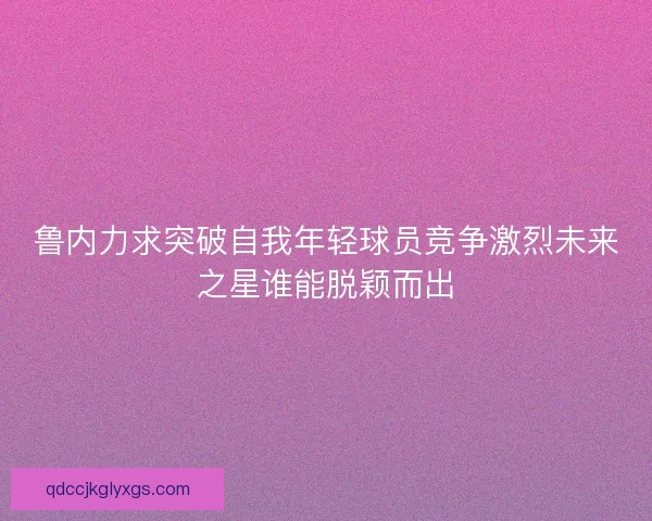 鲁内力求突破自我年轻球员竞争激烈未来之星谁能脱颖而出